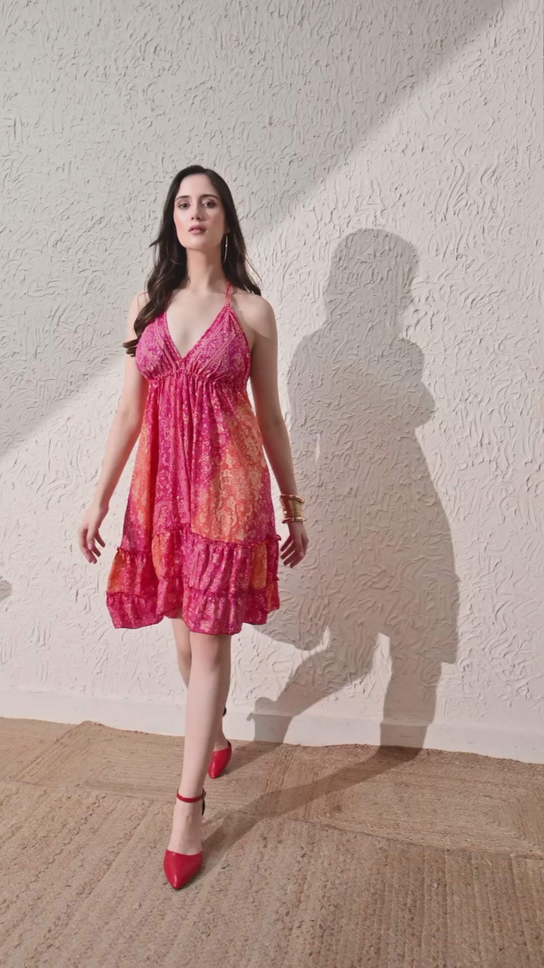 Abstract Fall dress